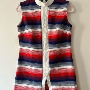 Koret of California Vintage Striped Sleeveless Dress